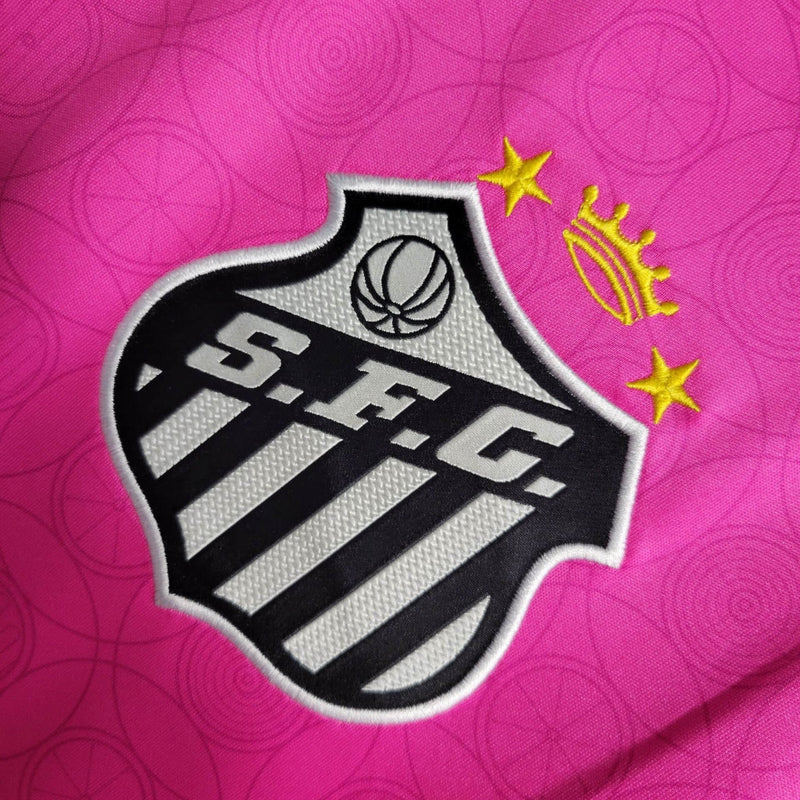 camisa-santos-rosa-umbro-23-24-neymar-messi-cr7-futebol