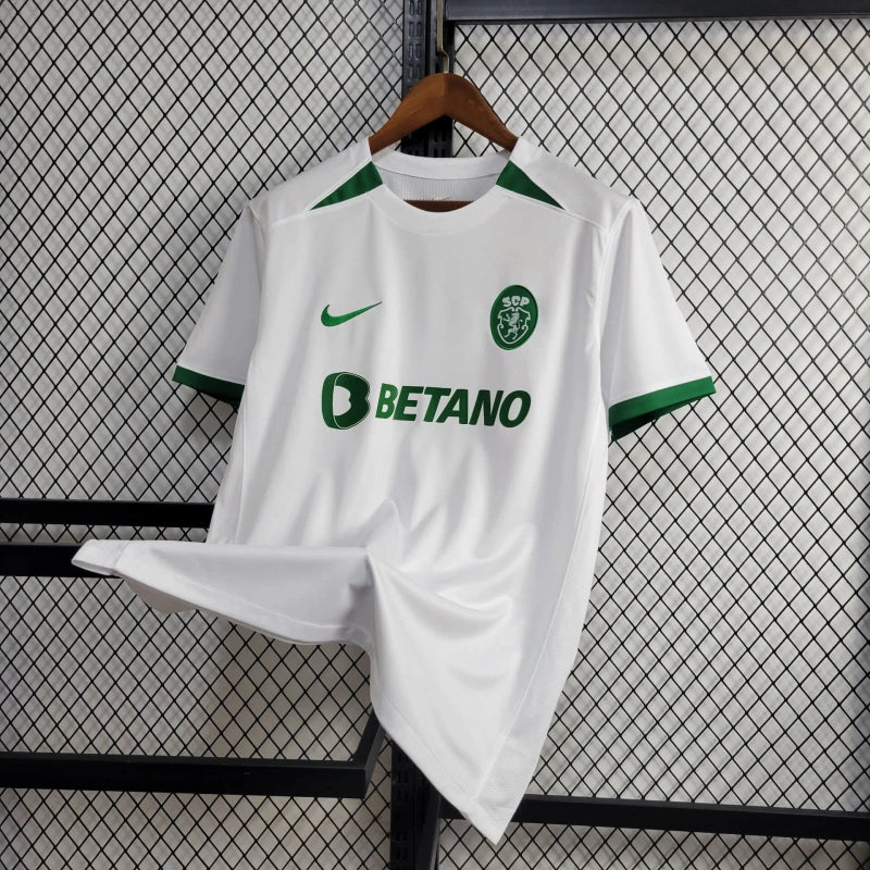 camisa-sporting portugal-away-ii-2-branca-betano-nike-24-25-neymar-messi-cr7-futebol
