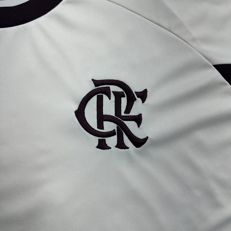 camisa de viagem-flamengo-branca-adidas-24-25-neymar-messi-cr7-futebol