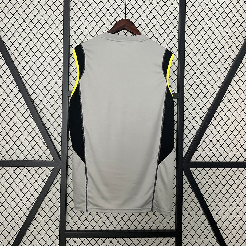 camisa regata-flamengo-training-cinza-adidas-24-25-neymar-messi-cr7-futebol