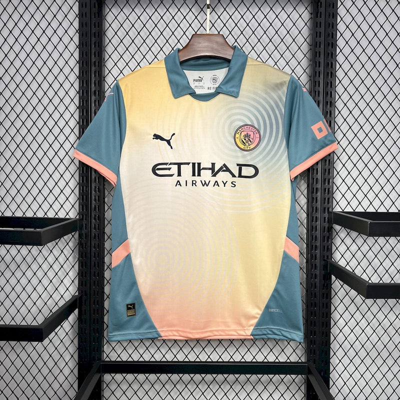 Camisa Manchester City 24/25 Definitely Maybe Oasis - Versão Torcedor Masculina