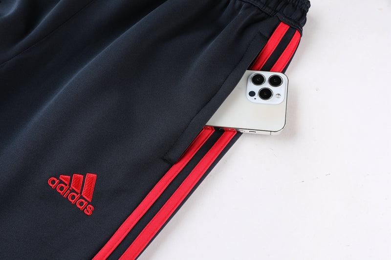 conjunto de inverno-bayern de munique-branco e preto-adidas-22-23-neymar-messi-cr7-futebol 