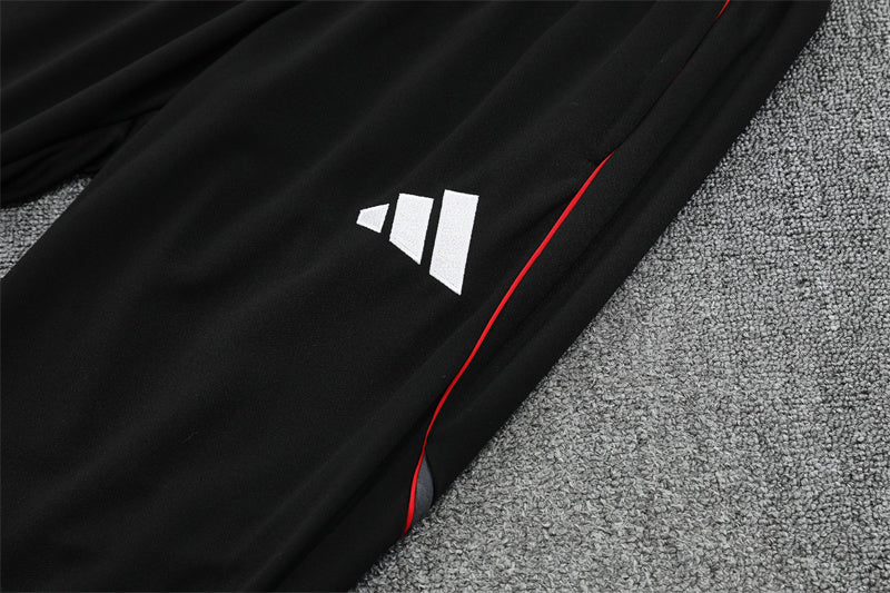 conjunto de inverno-ajax-branco e preto-adidas-25-26-neymar-messi-cr7-futebol