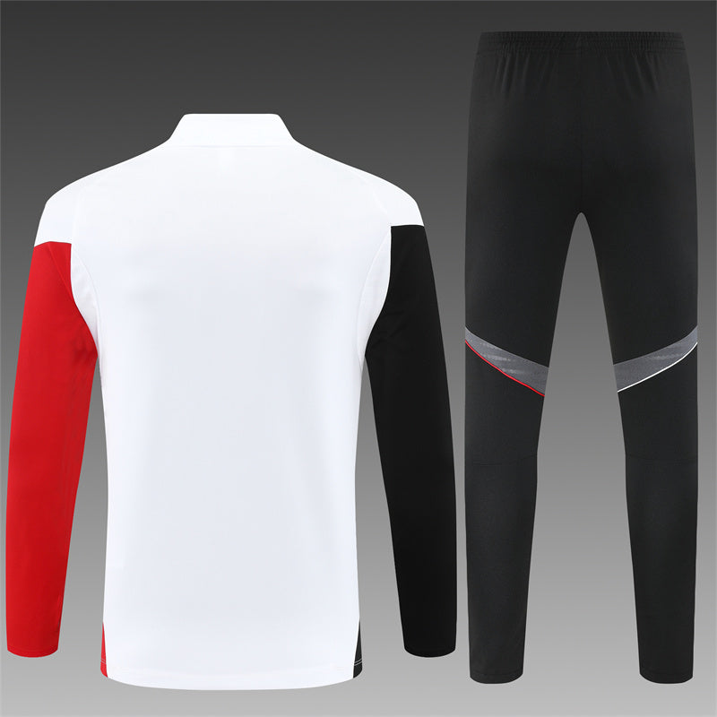 conjunto de inverno-ajax-branco e preto-adidas-25-26-neymar-messi-cr7-futebol