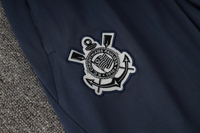 conjunto de inverno-corinthians-branco e preto-nike-24-25-neymar-messi-cr7-futebol