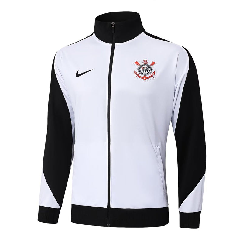 conjunto de inverno-corinthians-branco e preto-nike-25-26-neymar-messi-cr7-futebol