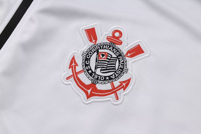 conjunto de inverno-corinthians-branco e preto-nike-25-26-neymar-messi-cr7-futebol