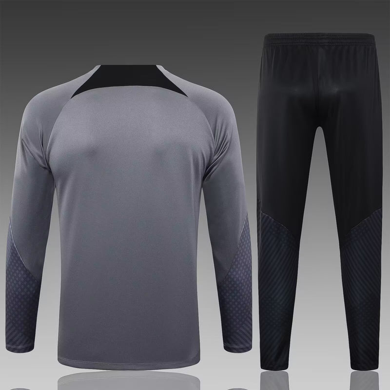 conjunto de inverno-corinthians-cinza e preto-nike-24-25-neymar-messi-cr7-futebol