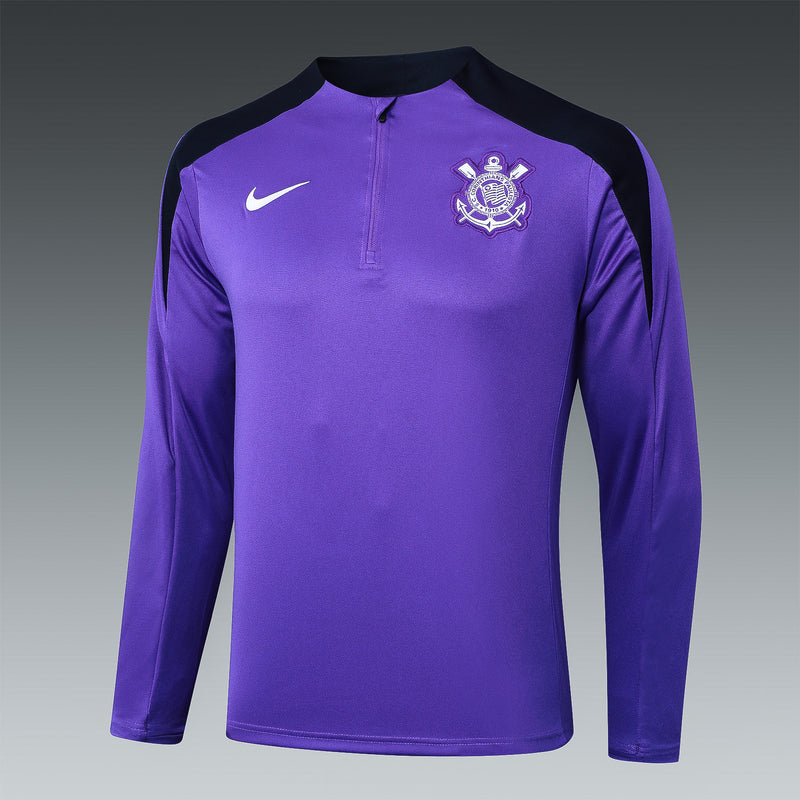conjunto de inverno-corinthians-roxo e preto-nike-24-25-neymar-messi-cr7-futebol