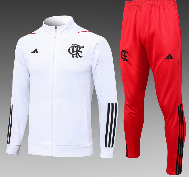conjunto de inverno-flamengo-branco e vermelho-adidas-neymar-messi-cr7-futebol