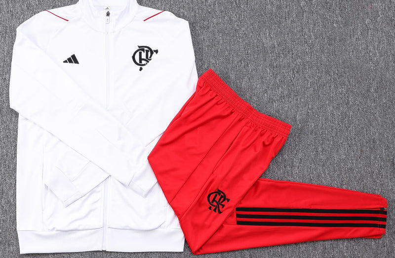 conjunto de inverno-flamengo-branco e vermelho-adidas-neymar-messi-cr7-futebol