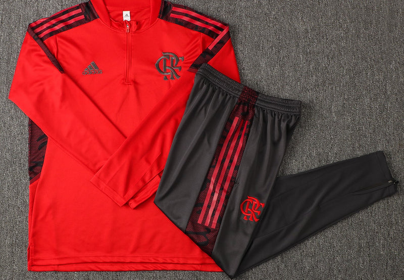 conjunto de inverno-flamengo-vermelho e preto-adidas-neymar-messi-cr7-futebol