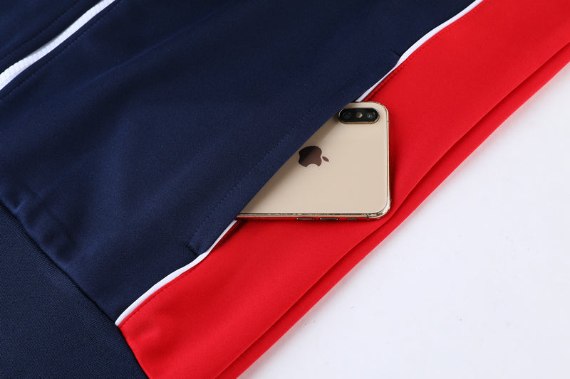conjunto de inverno-psg-azul e vermelho-jordan-neymar-messi-cr7-futebol