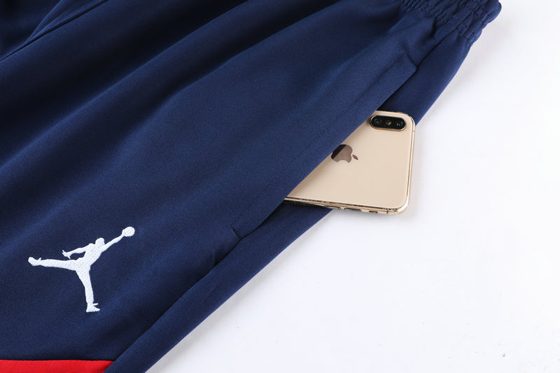 conjunto de inverno-psg-azul e vermelho-jordan-neymar-messi-cr7-futebol