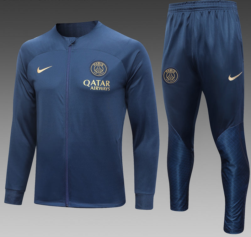 conjunto de inverno-psg-azul marinho-qatar airways-nike-23-24-neymar-messi-cr7-futebol