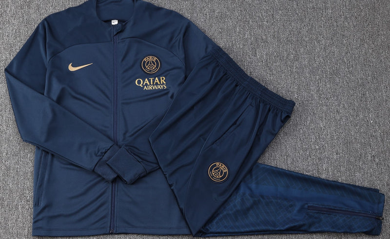conjunto de inverno-psg-azul marinho-qatar airways-nike-23-24-neymar-messi-cr7-futebol