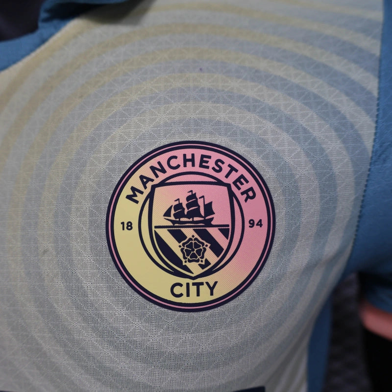 Camisa Manchester City 24/25 Definitely Maybe Oasis - Versão Jogador Masculina
