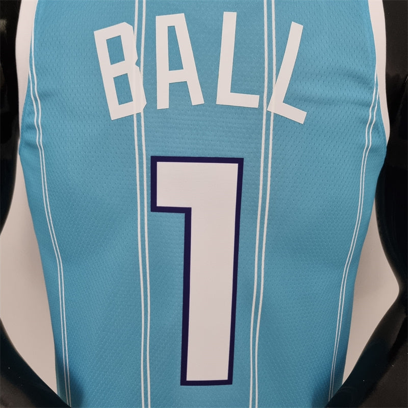 Camisa Charlotte Hornets NBA - Jordan Light Blue - Ball 1