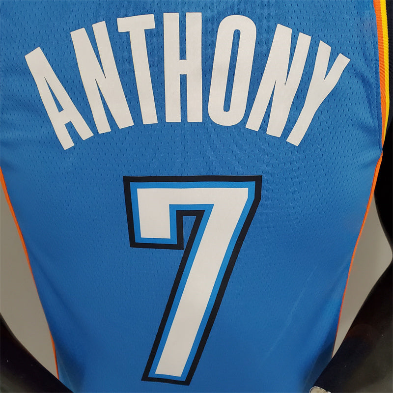 Camisa Oklahoma City Thunder NBA - Nike Light Blue - Anthony 7