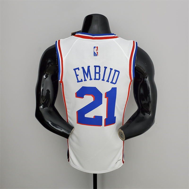 Camisa Philadelphia 7ers NBA - Nike White - Embiid 21