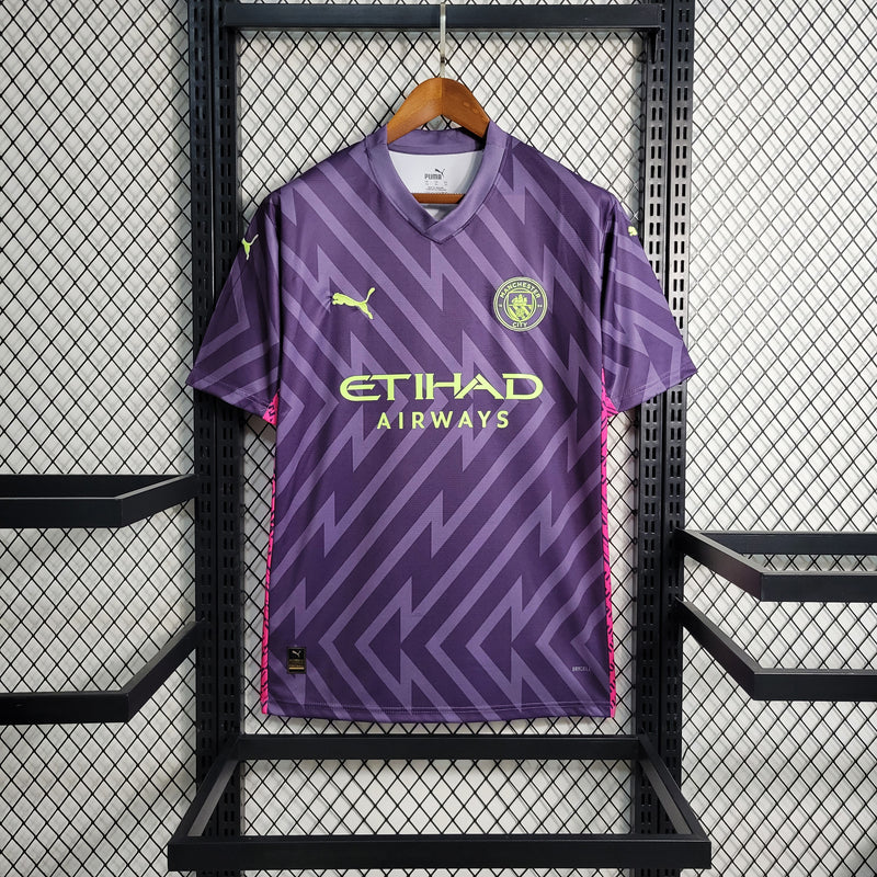 Camisa Manchester City Goleiro 23/24 - Versão Torcedor Masculina