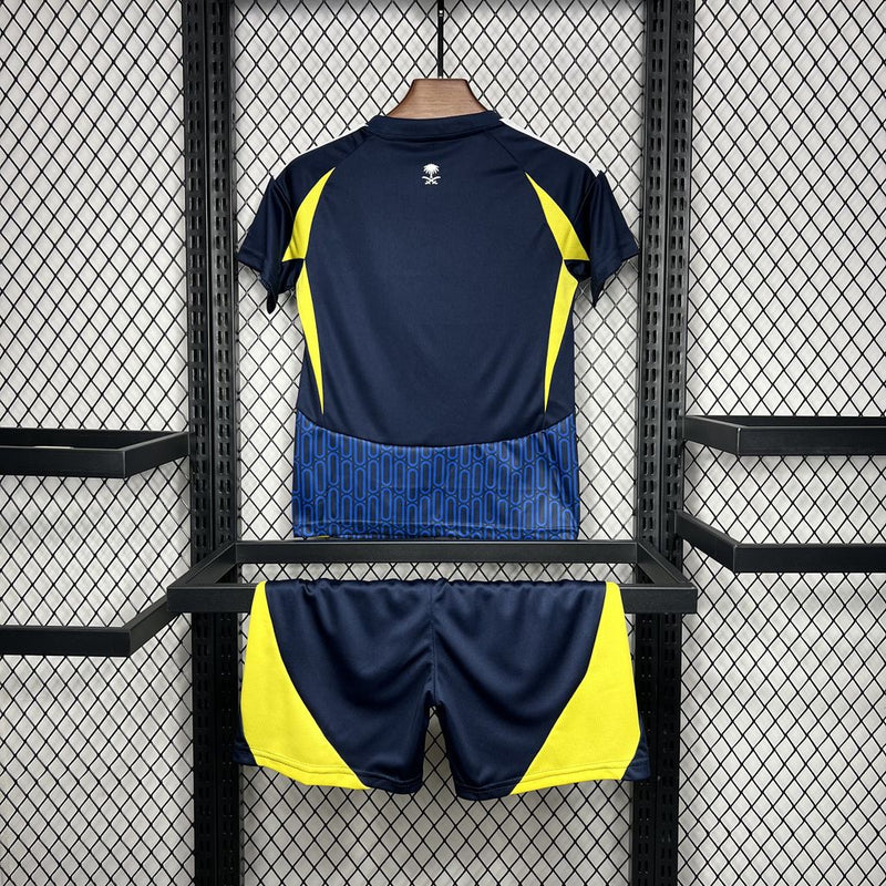 Kit Infantil Al-Nassr - Away 24/25 - Adidas - Azul - KAFD