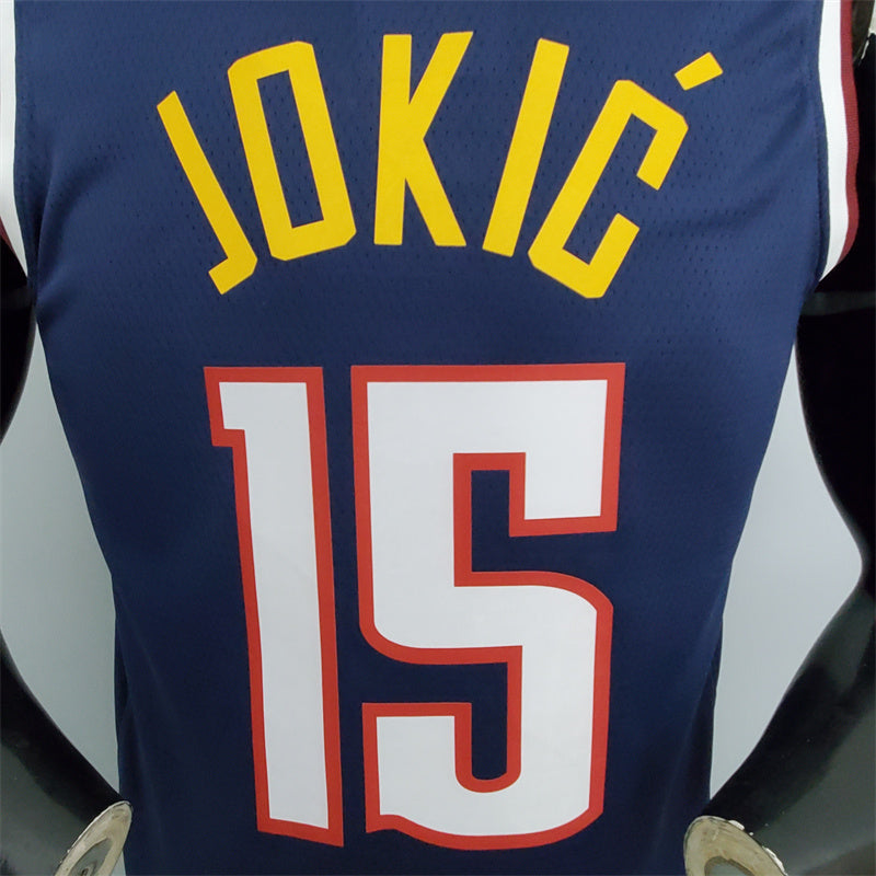 Camisa Denver Nuggets NBA - Nike Navy Blue - Jokic 15