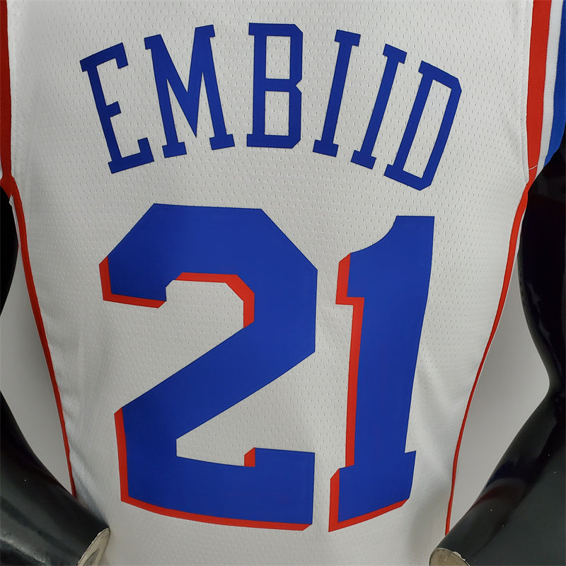 Camisa Philadelphia 7ers NBA - Nike White - Embiid 21