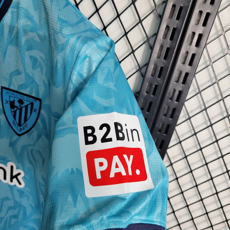 Camisa Athletic Bilbao Away 23/24 - Versão Torcedor Masculina