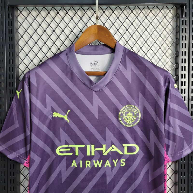Camisa Manchester City Goleiro 23/24 - Versão Torcedor Masculina