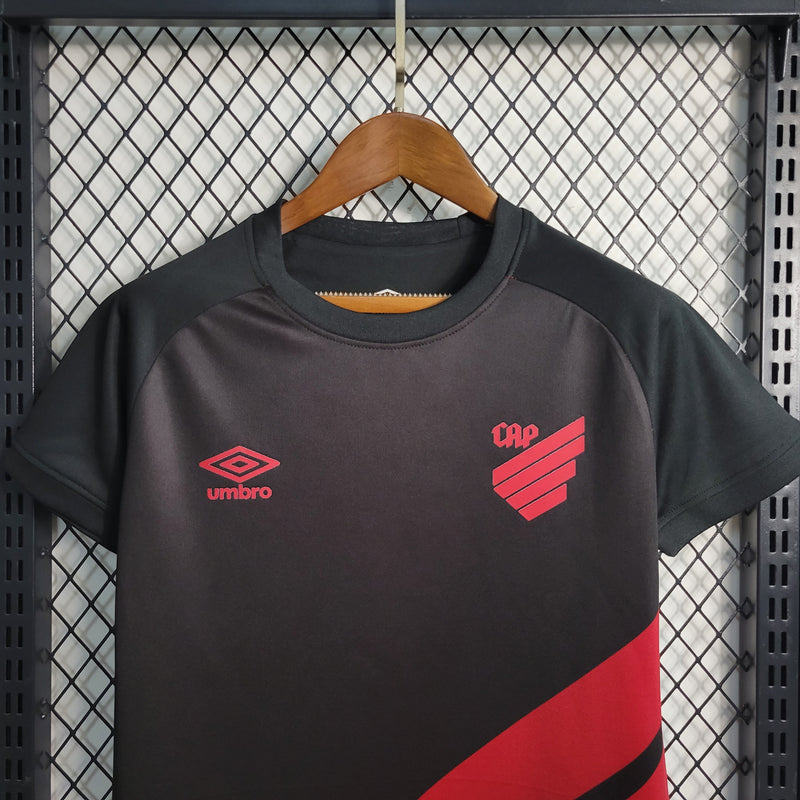 Kit Infantil Athlético Paranaense - Away 23/24 - Umbro - Preto