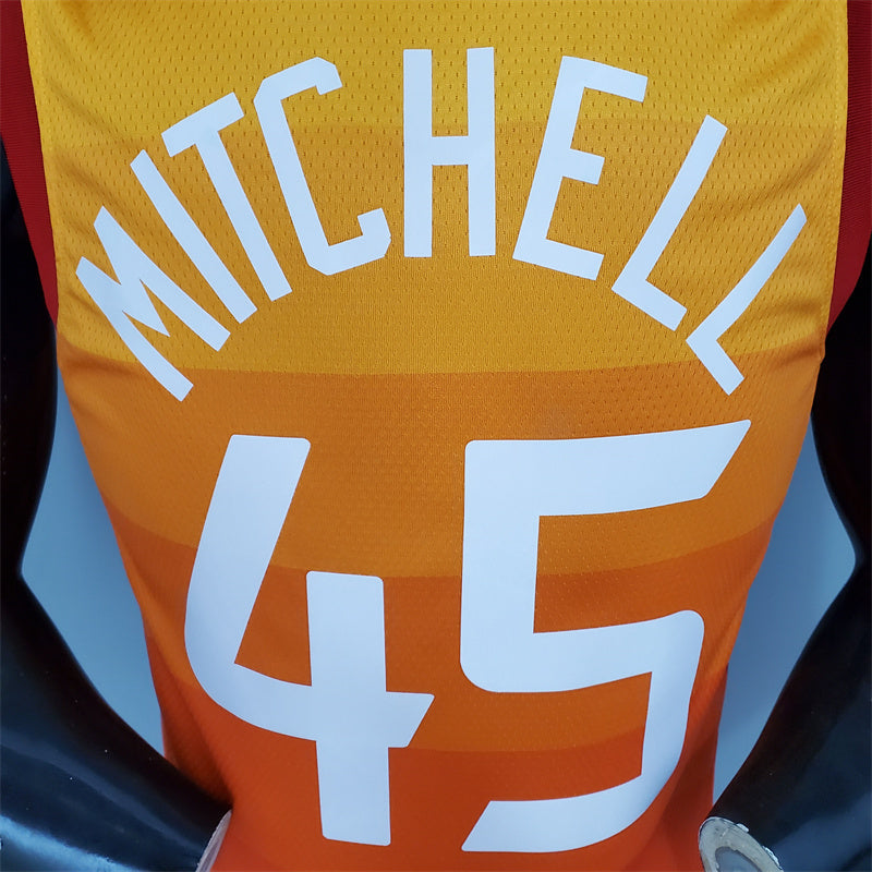 Camisa Utah Jazz NBA - Nike Orange - Mitchell 45