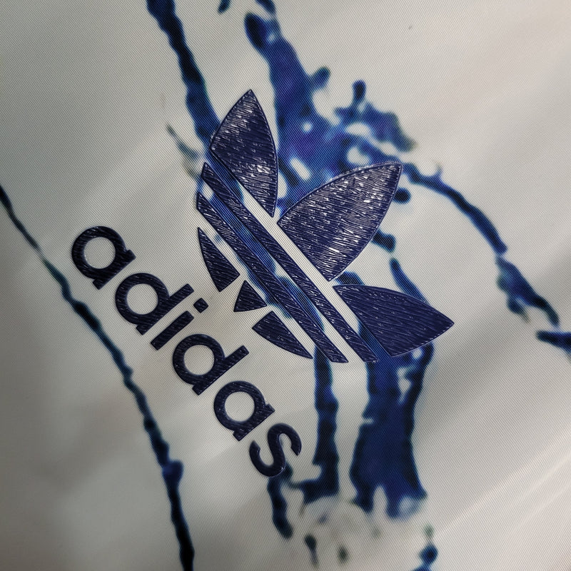 jaqueta corta-vento-itália-branca e azul-adidas-neymar-messi-cr7-futebol