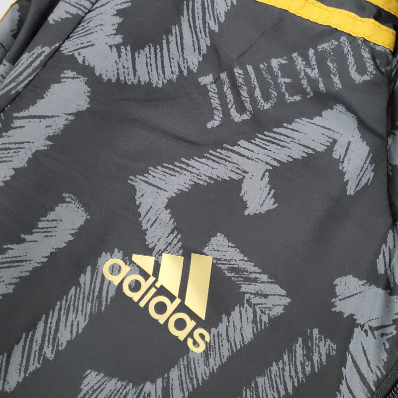jaqueta corta-vento-juventus-cinza-adidas-neymar-messi-cr7-futebol