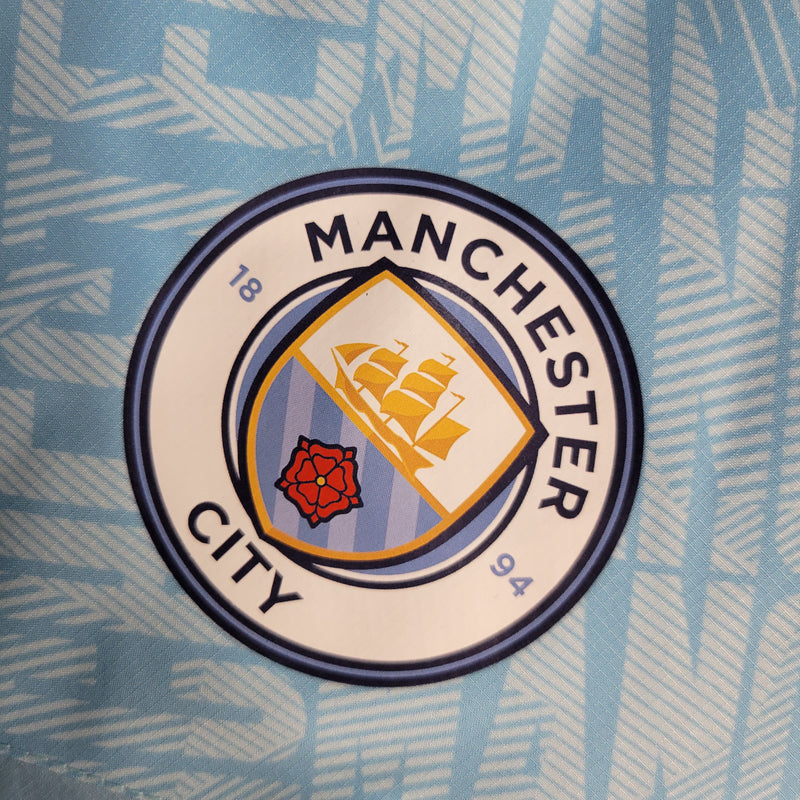 jaqueta corta-vento-manchester city-azul claro-puma-neymar-messi-cr7-futebol