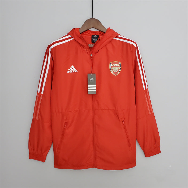 jaqueta corta vento-arsenal-vermelha-adidas-neymar-messi-cr7-futebol