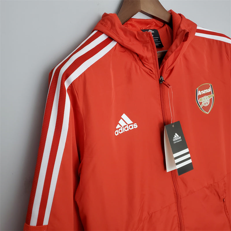 jaqueta corta vento-arsenal-vermelha-adidas-neymar-messi-cr7-futebol