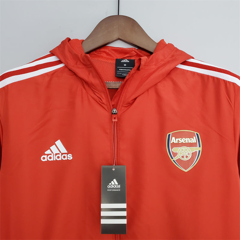 jaqueta corta vento-arsenal-vermelha-adidas-neymar-messi-cr7-futebol