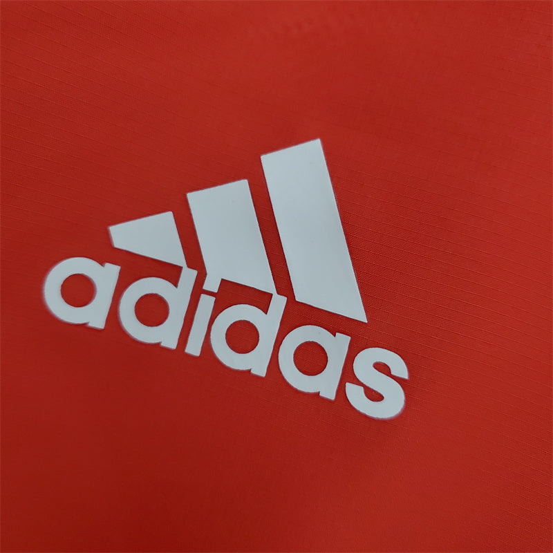 jaqueta corta vento-arsenal-vermelha-adidas-neymar-messi-cr7-futebol