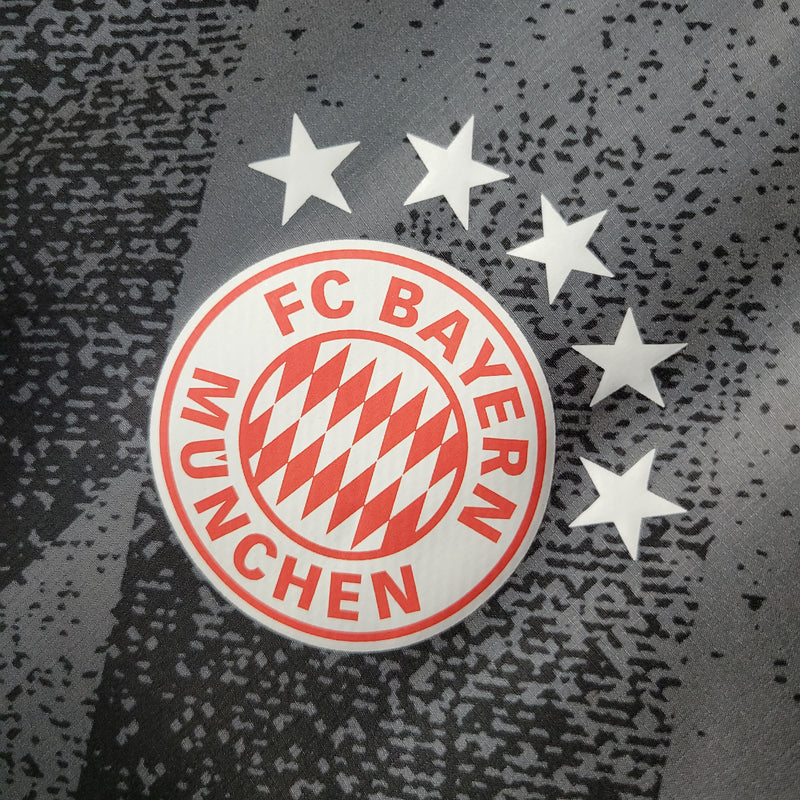 jaqueta corta vento-bayern de munique-mesclada coinza-adidas-neymar-messi-cr7-futebol 
