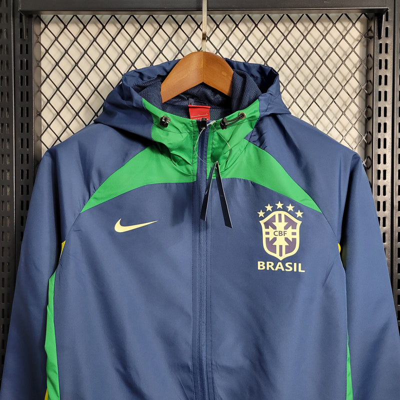 jaqueta corta vento-brasil-azul-nike-neymar-messi-cr7-futebol 