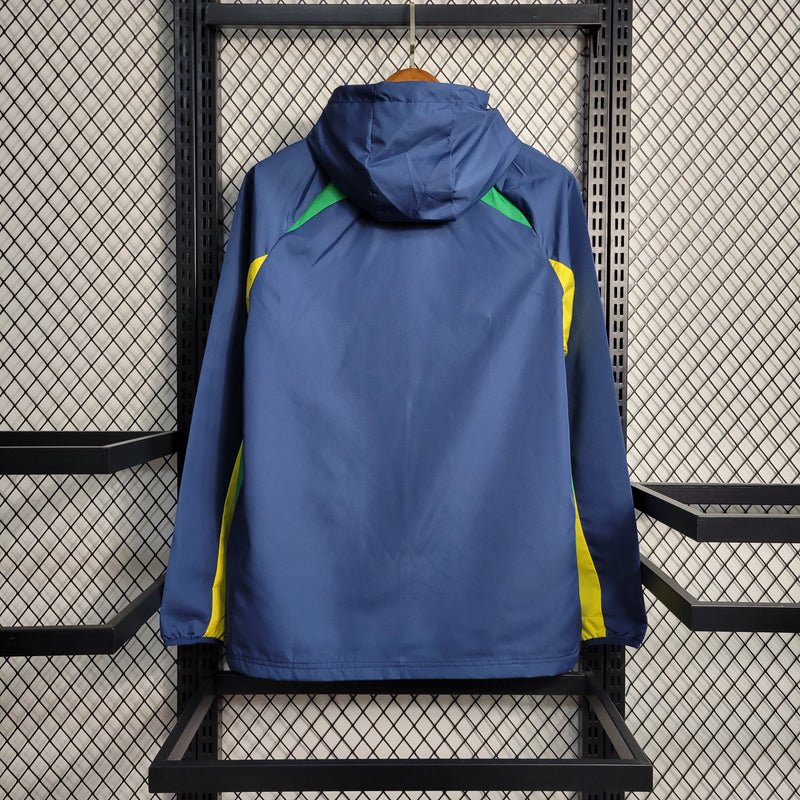 jaqueta corta vento-brasil-azul-nike-neymar-messi-cr7-futebol 