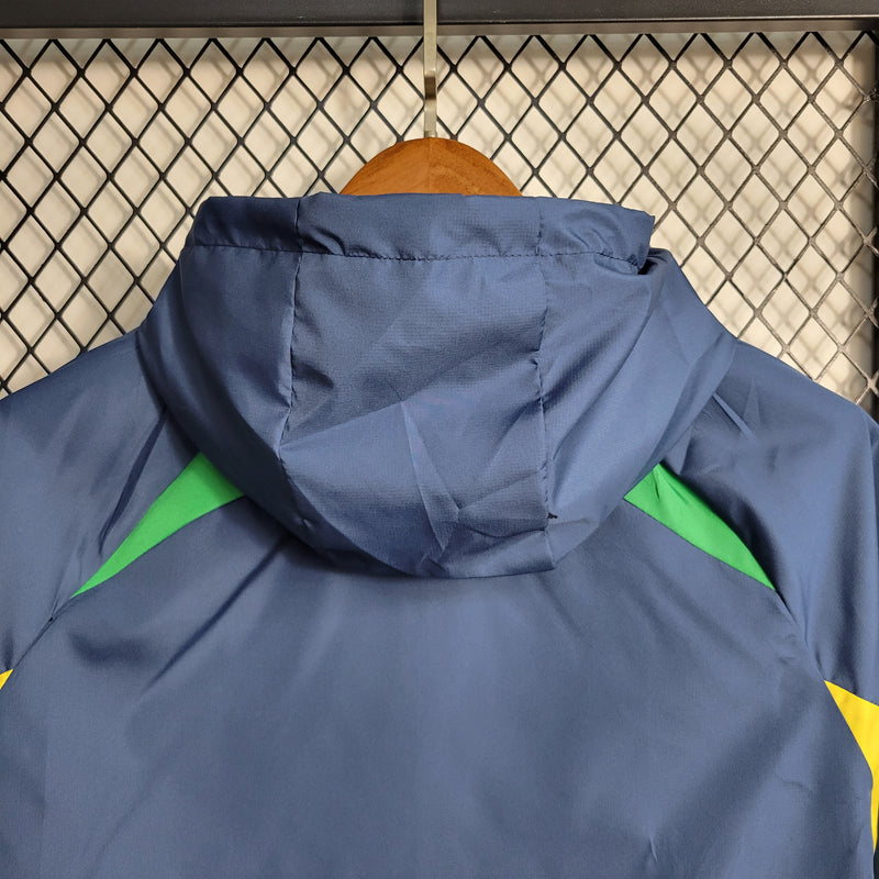 jaqueta corta vento-brasil-azul-nike-neymar-messi-cr7-futebol 
