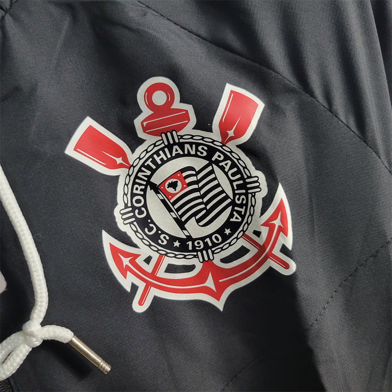 jaqueta corta vento-corinthians-preta-nike-neymar-messi-cr7-futebol 