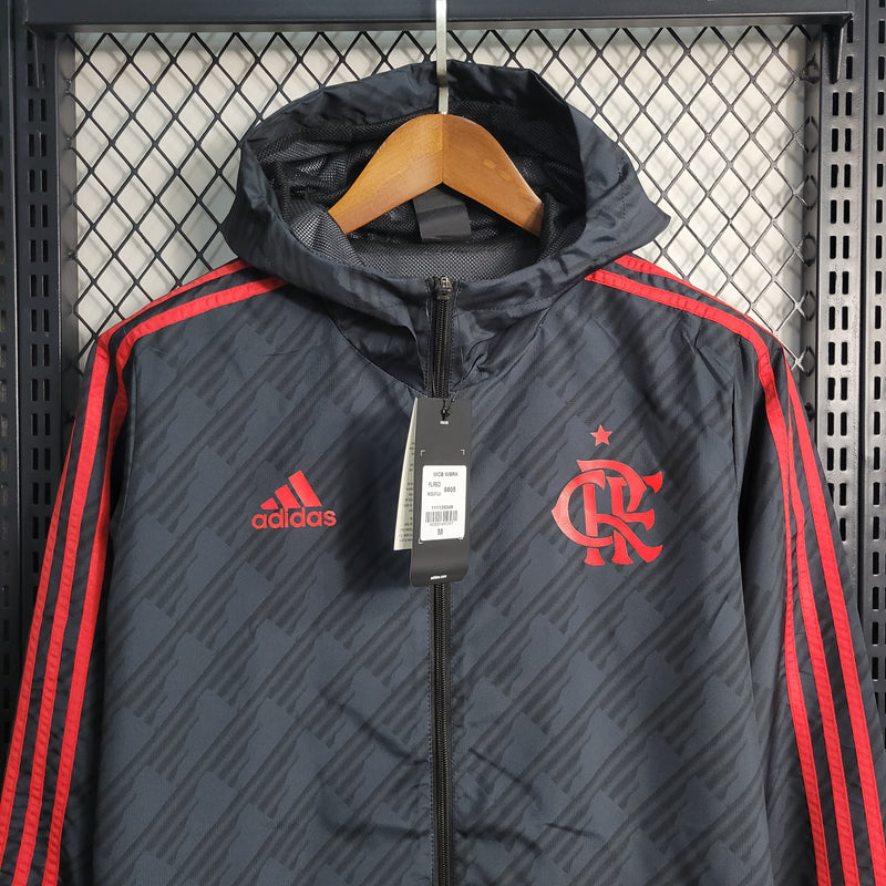 jaqueta corta vento-flamengo-preta-adidas-neymar-messi-cr7-futebol