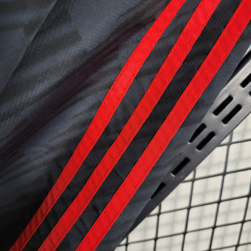 jaqueta corta vento-flamengo-preta-adidas-neymar-messi-cr7-futebol