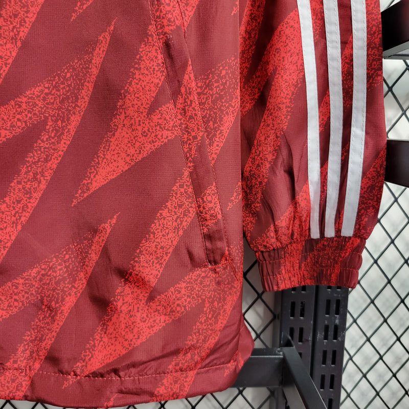 jaqueta corta vento-flamengo-vermelha-adidas-neymar-messi-cr7-futebol 