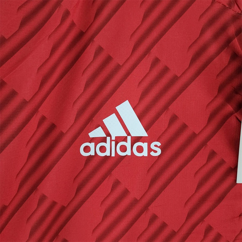 jaqueta corta vento-internacional-vermelha-adidas-neymar-messi-cr7-futebol