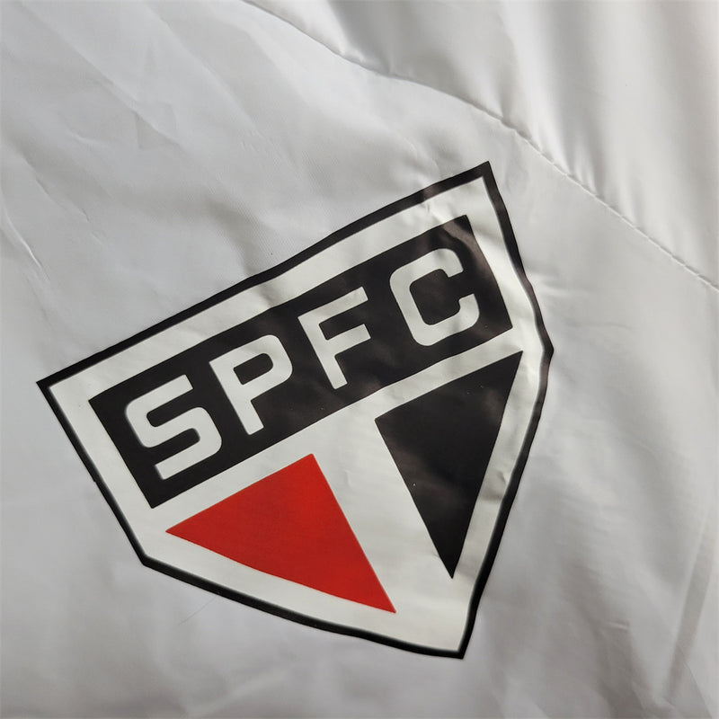 jaqueta corta vento-são paulo-branca-adidas-neymar-messi-cr7-futebol