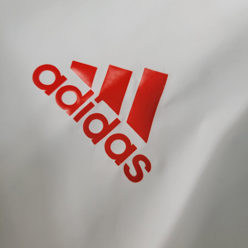 jaqueta de frio (bobojaco)-flamengo-branca-adidas-neymar-messi-cr7-futebol